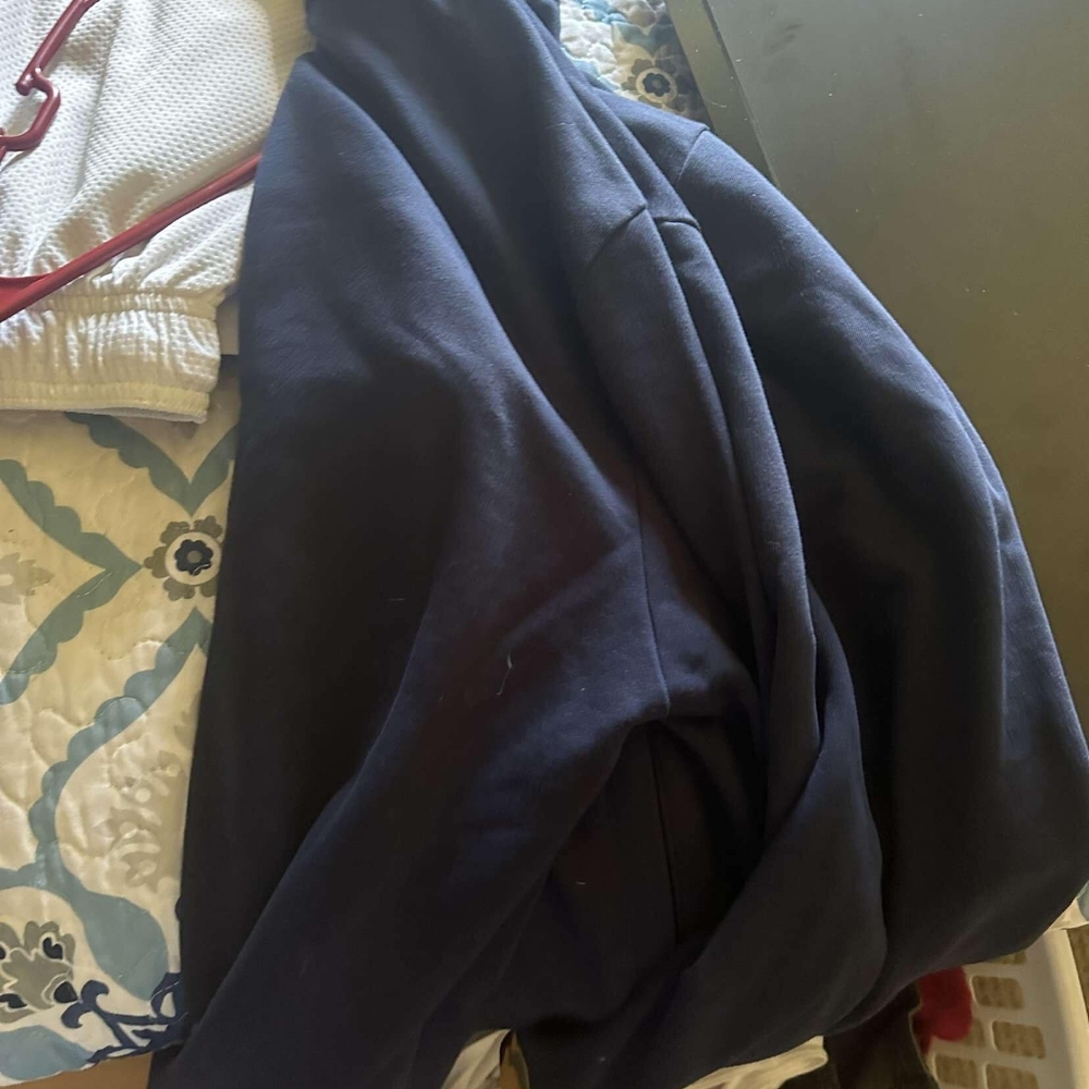Blue leaf zip up - Picture 2 of 2